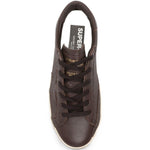 Sneakers Super-Star  in pelle marrone 