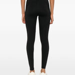 Leggings con logo in nero Adidas by stella mc cartney - donna 