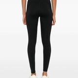 Leggings con logo in nero Adidas by stella mc cartney - donna 