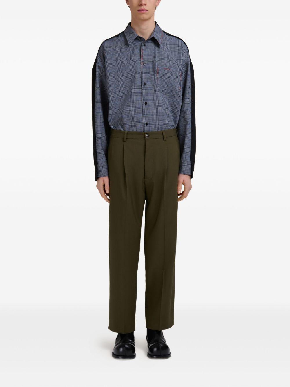 Pantaloni dritti in verde militare Marni - uomo 