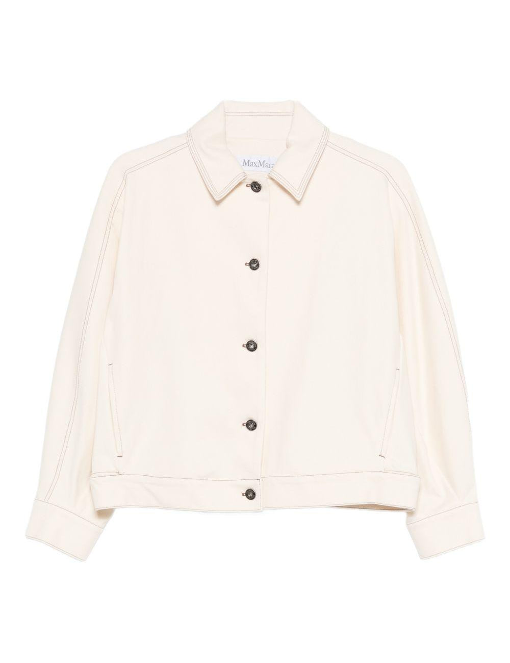 Giacca in jersey effetto denim nettare in avorio Maxmara - donna 