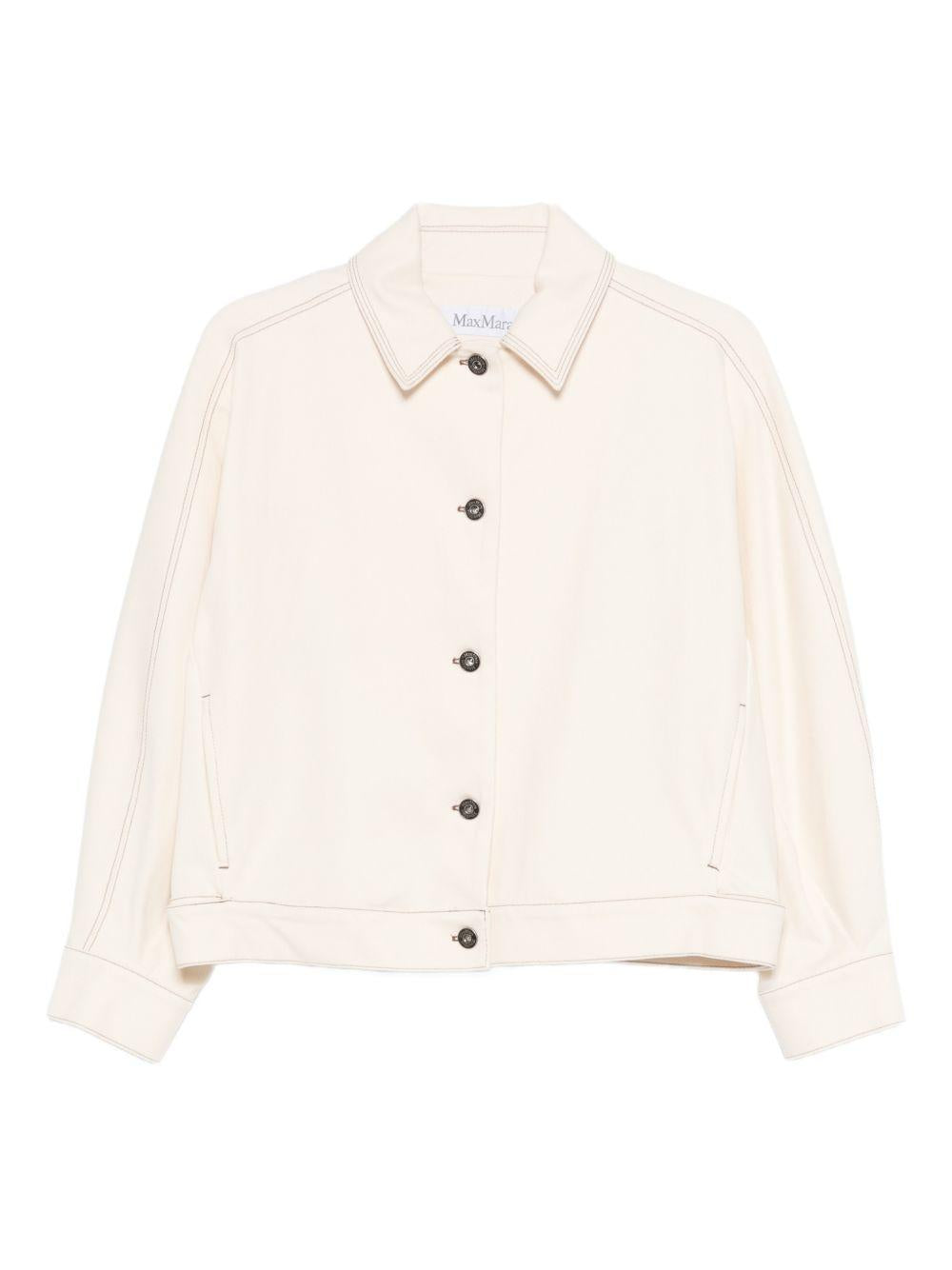 Giacca in jersey effetto denim nettare in avorio Maxmara - donna 