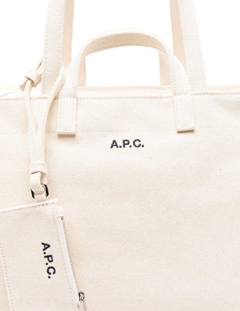 Tote bag Le Drummer Toile in avorio A.P.C. - donna 