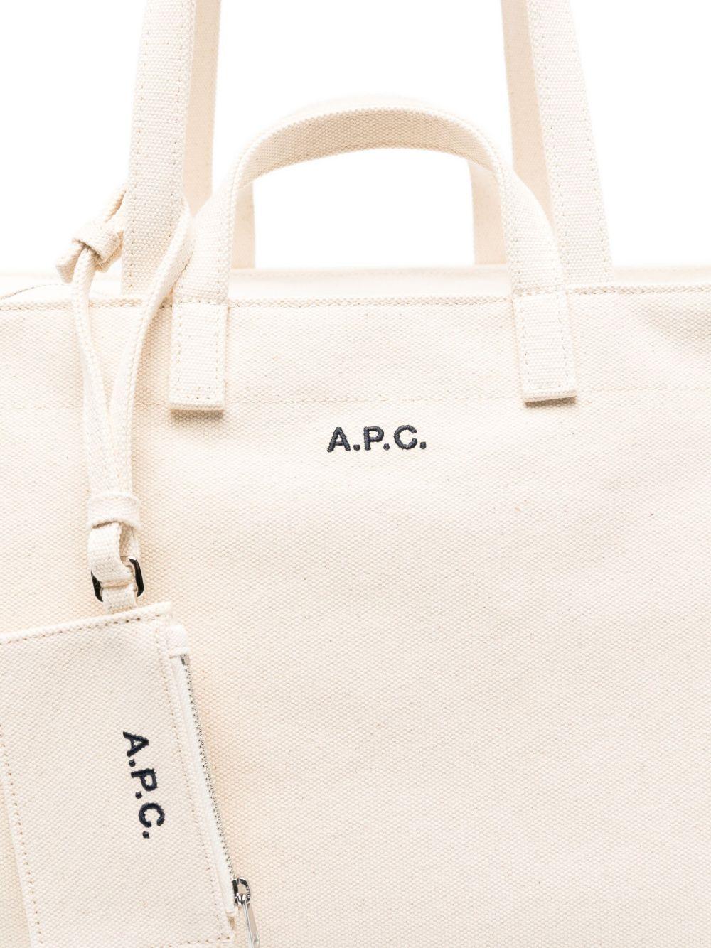 Tote bag Le Drummer Toile in avorio A.P.C. - donna 