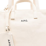 Tote bag Le Drummer Toile in avorio A.P.C. - donna 