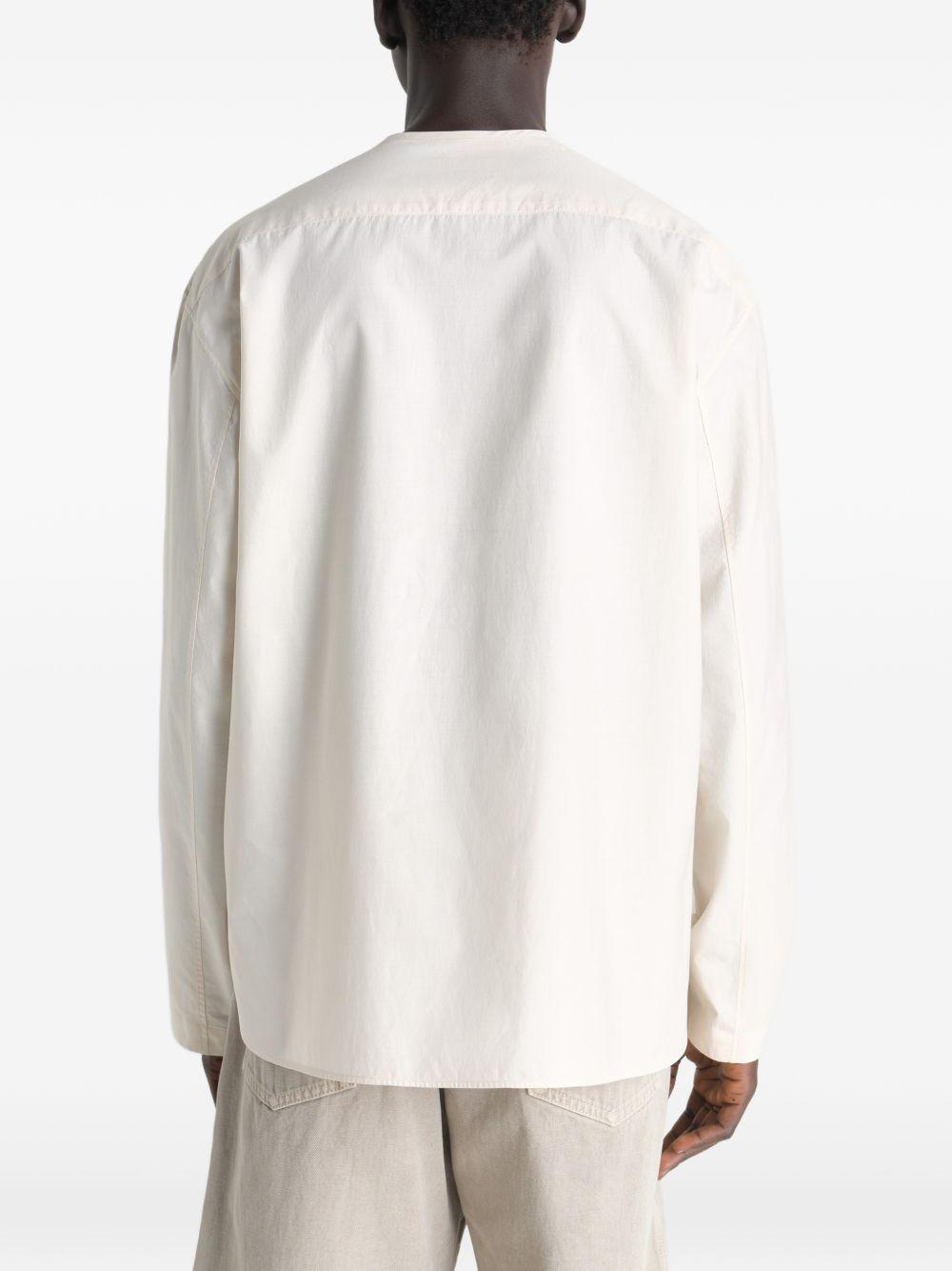 Camicia manice lunghe in beige Lemaire - uomo 