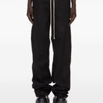 Pantaloni ampi Geth in lana nera 