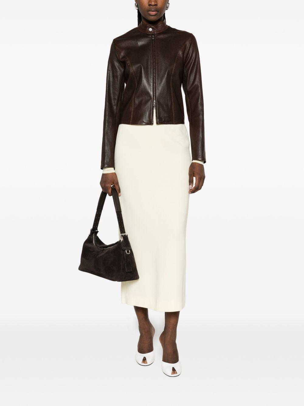 Gonna midi a vita alta in beige Wardrobe.Nyc - donna 