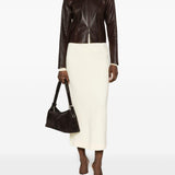 Gonna midi a vita alta in beige Wardrobe.Nyc - donna 