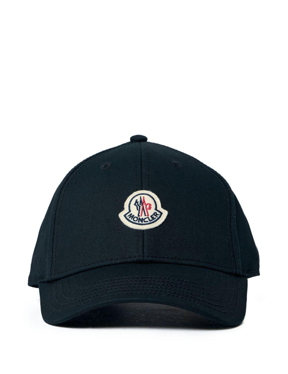 Cappello da baseball con applicazione logo in bianco Moncler - unisex 