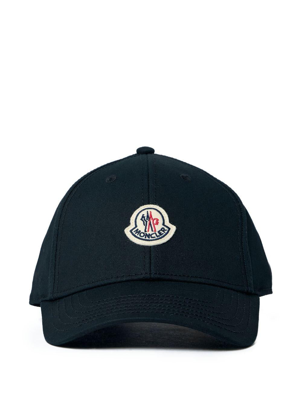 Cappello da baseball con applicazione logo in bianco Moncler - unisex 