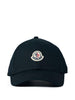 Cappello da baseball con applicazione logo in bianco Moncler - unisex
