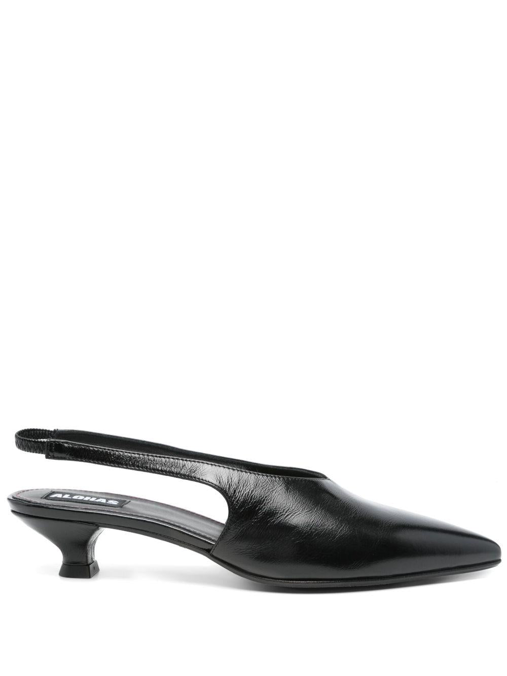 Decollete in pelle eros  in nero Alohas - donna 