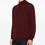 Maglione a collo alto in bordeaux Kiton - uomo 
