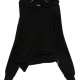Felpa con design asimmetrico in nero Junya watanabe - donna 