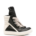 Sneakers Geobasket in pelle in nero 