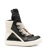 Sneakers Geobasket in pelle in nero 