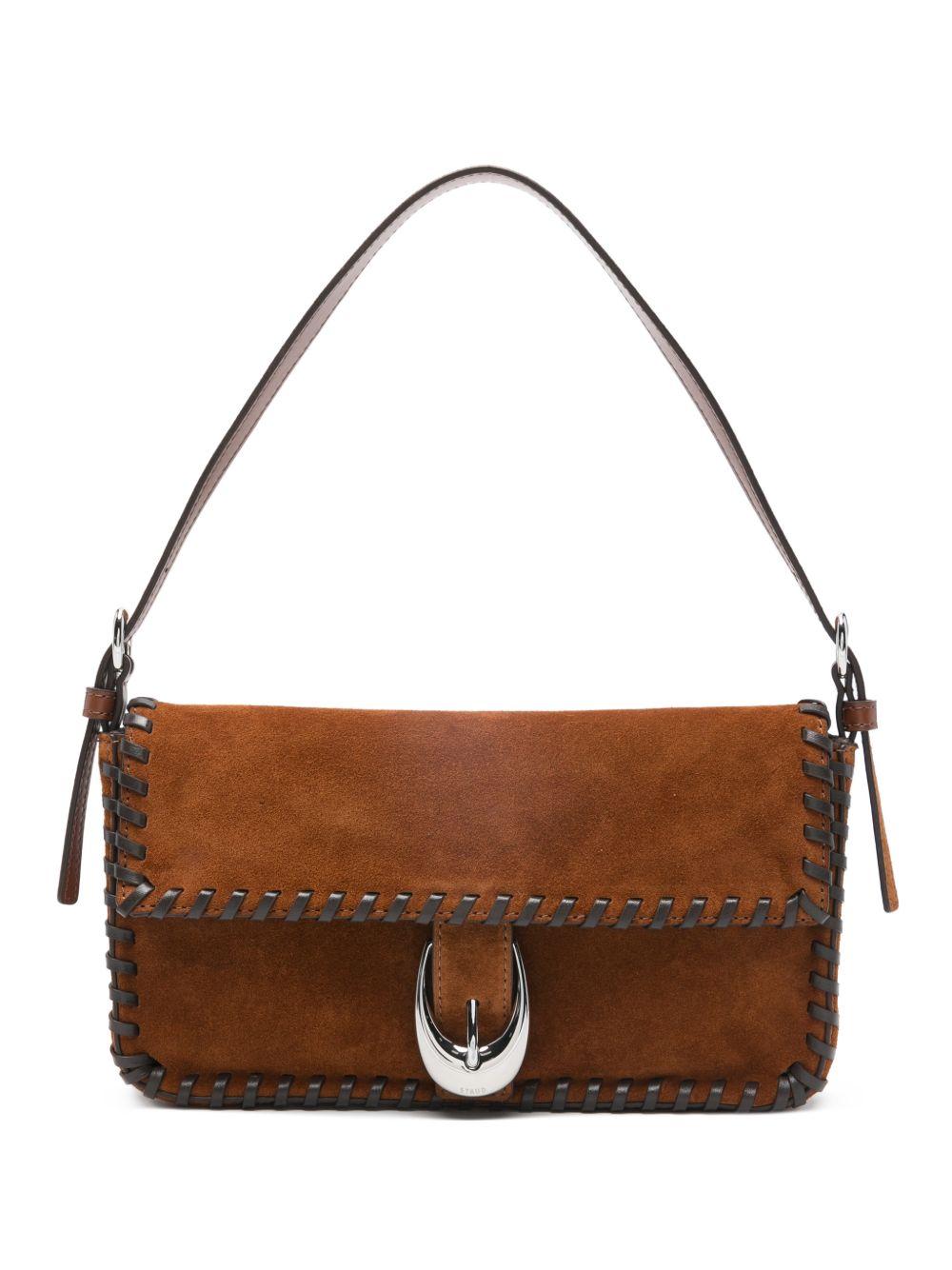 Borsa a spalla Harlow in marrone Staud - donna 