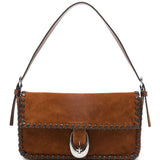 Borsa a spalla Harlow in marrone Staud - donna 