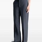 Pantaloni sartoriali dritti con pinces in grigio Lemaire - donna 