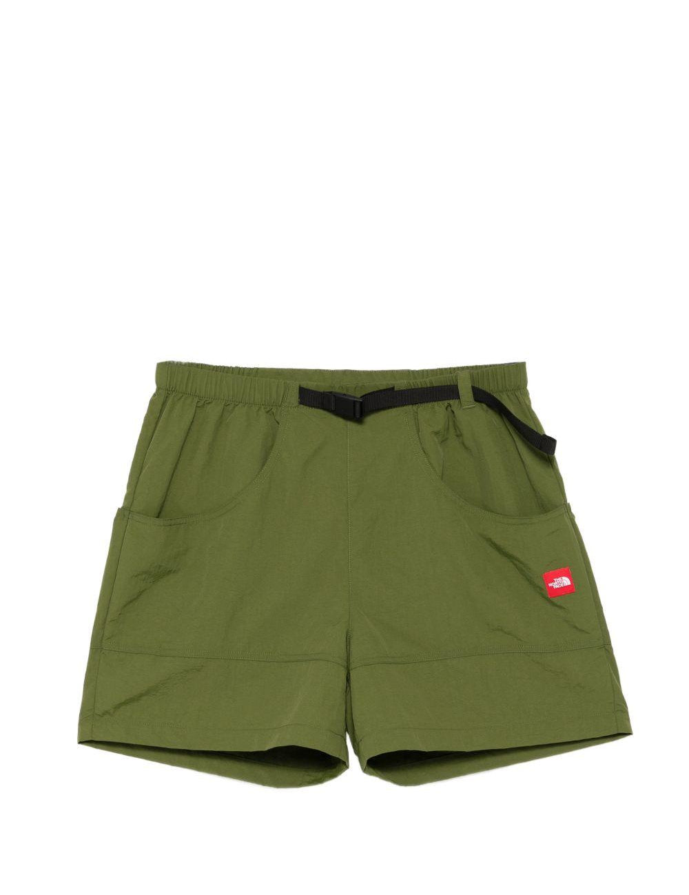 Pantaloncini con dettagli a fibbia in verde The north face - uomo 