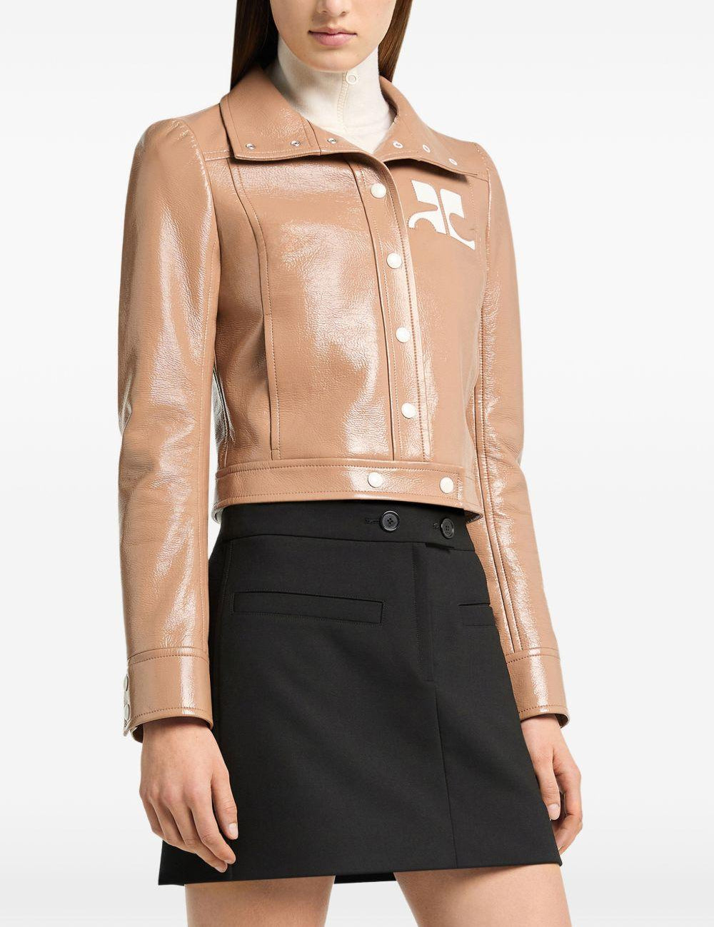 Giacca in vinile reedition color bronzo Courrèges - donna 