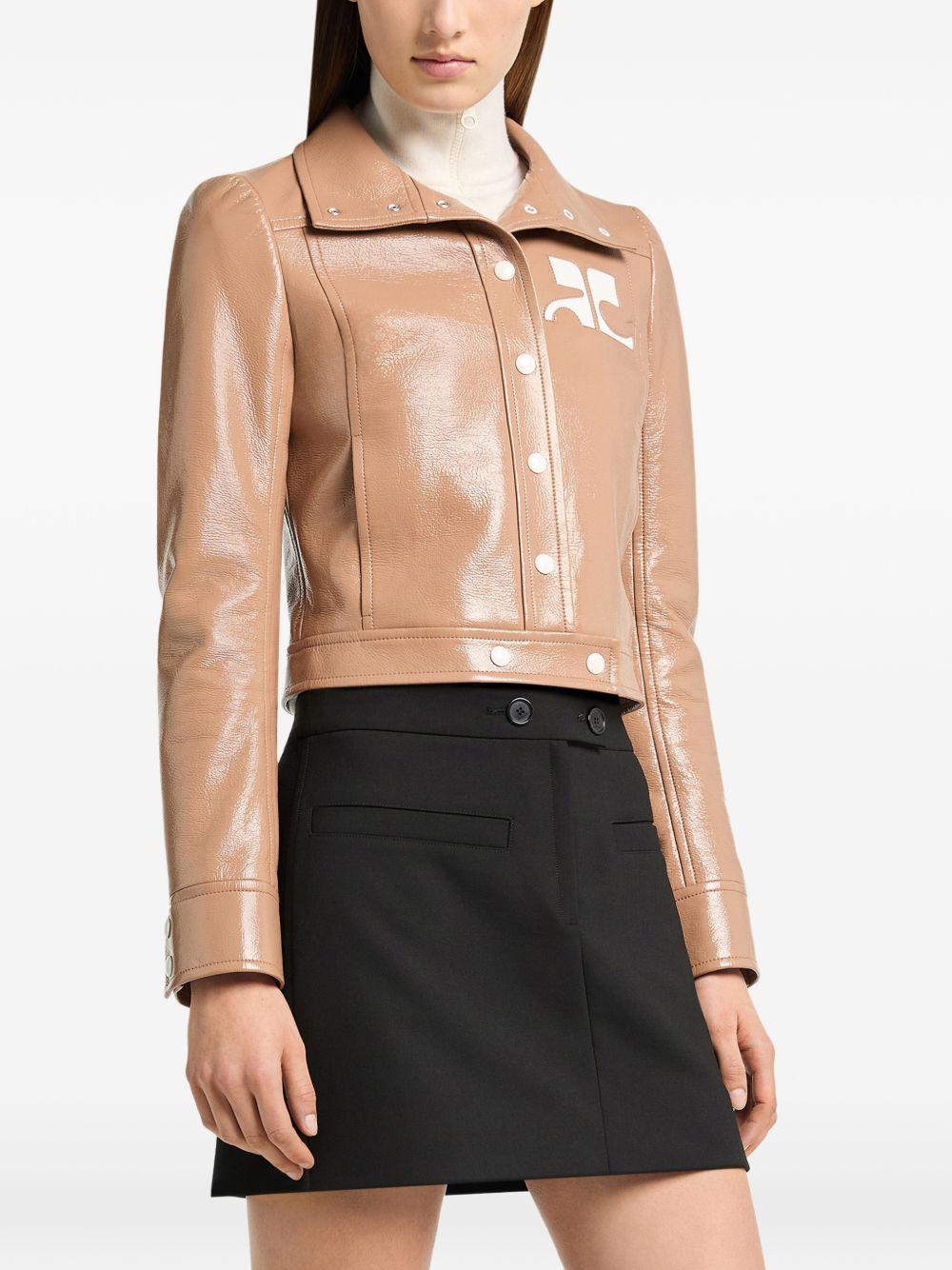 Giacca in vinile reedition color bronzo Courrèges - donna 