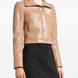 Giacca in vinile reedition color bronzo Courrèges - donna 