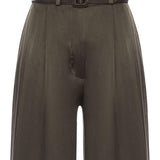 PANTALONI A GAMBA AMPIA CON CINTURA in verde oliva Zimmermann - donna 