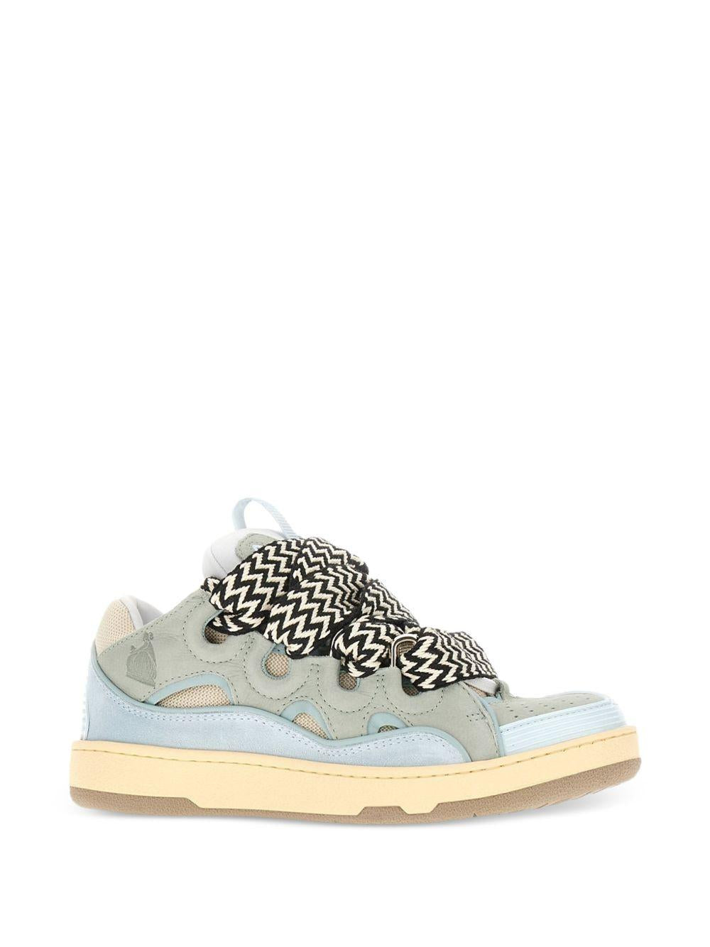 Sneakers con lacci in azzurro Lanvin - uomo 