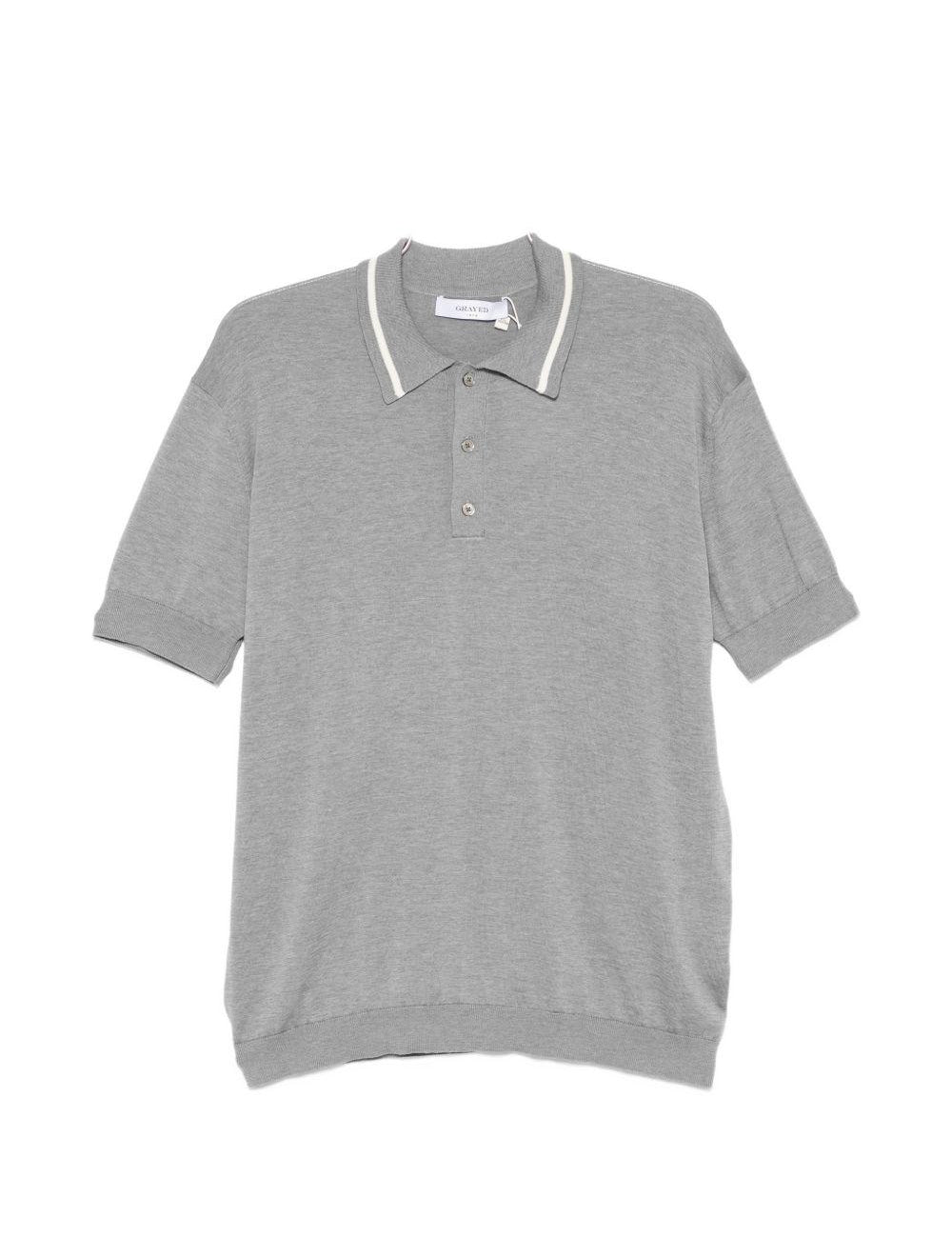 Polo a maniche corte in grigio Grayed - uomo 