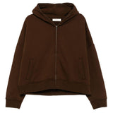 Felpa con zip in marrone Entire studios - unisex 