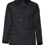 Giacca trapuntata BEDALE con collo a coste in nero Barbour - uomo 