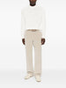 Eleventy crew-neck sweater in white and beige - men