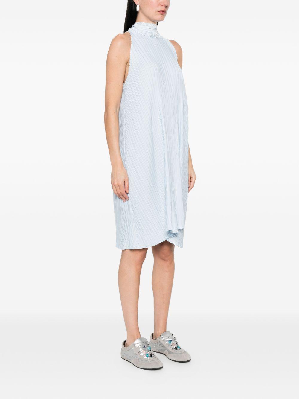 Abito midi a pieghe in azzurro GONGDID DESIGN - donna 