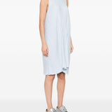 Abito midi a pieghe in azzurro GONGDID DESIGN - donna 
