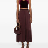 Gonna svasata con zip in marrone Forte forte - donna 