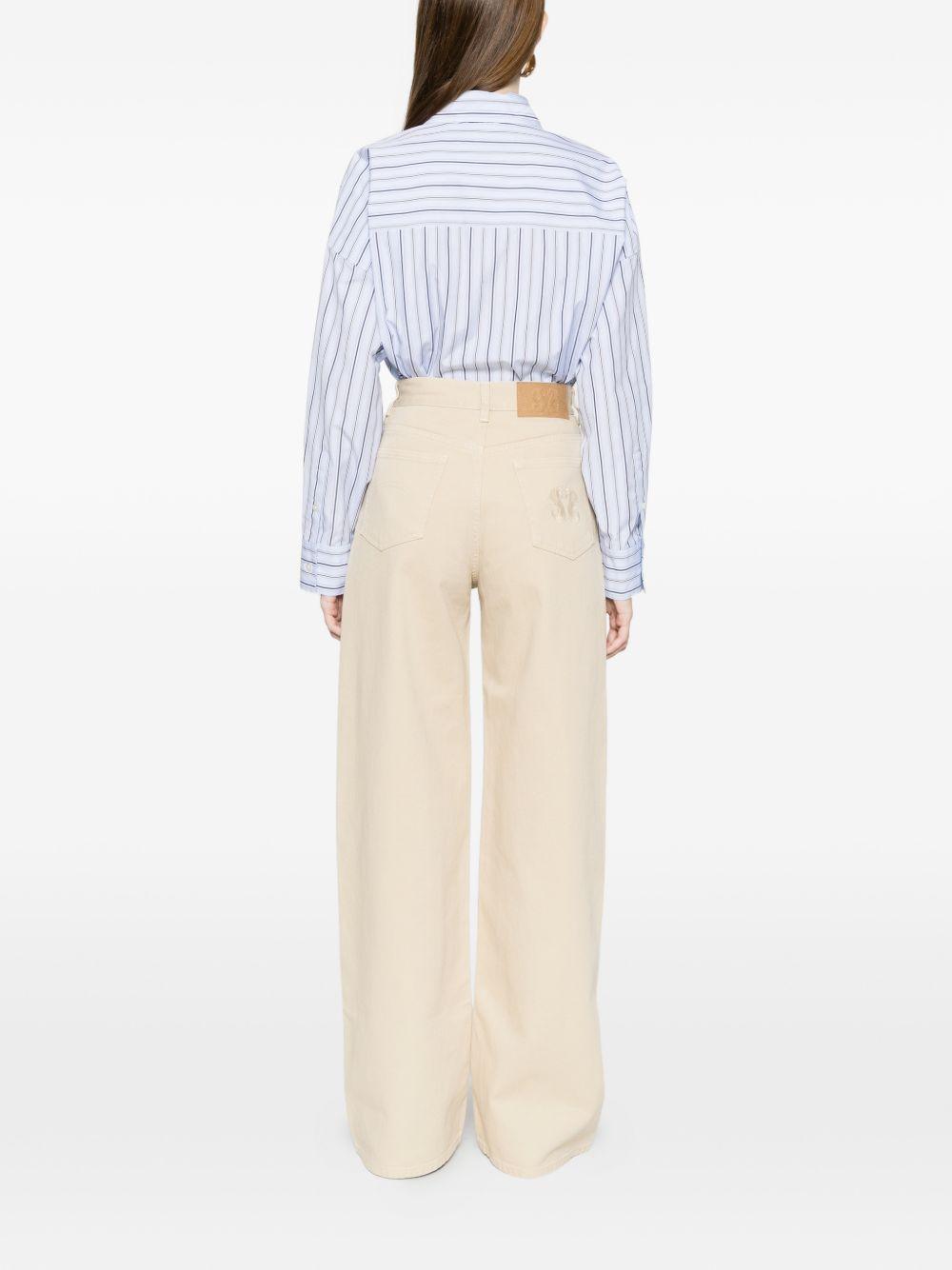 Jeans a gamba ampia npriida in beige Blazè Milano - donna 