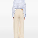Jeans a gamba ampia npriida in beige Blazè Milano - donna 
