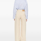 Jeans a gamba ampia npriida in beige Blazè Milano - donna 