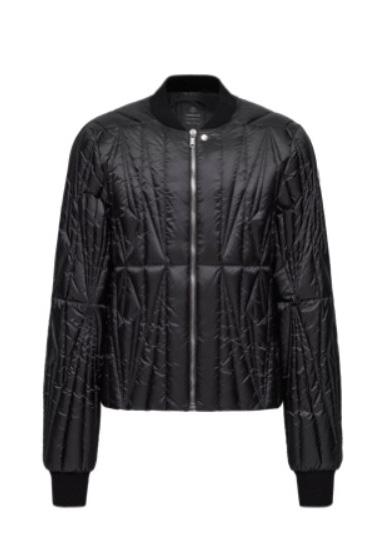 Giacca trapuntata geocamo in nero Rick Owens x Moncler - unisex<BR/> 