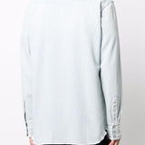Camicia denim con borchie in celeste Golden goose - uomo 