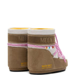 Stivaletti mb x gir icon low suede beads in beige Moon boot x guest in residence - donna 