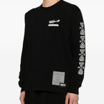 T-shirt a maniche lunghe  in nero Yohji yamamoto - uomo 