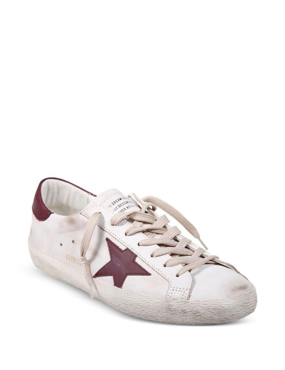 Sneakers Superstar in avorio e bordeaux Golden goose - uomo 