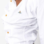 Camicia con logo Orb in bianco Vivienne Westwood - donna 