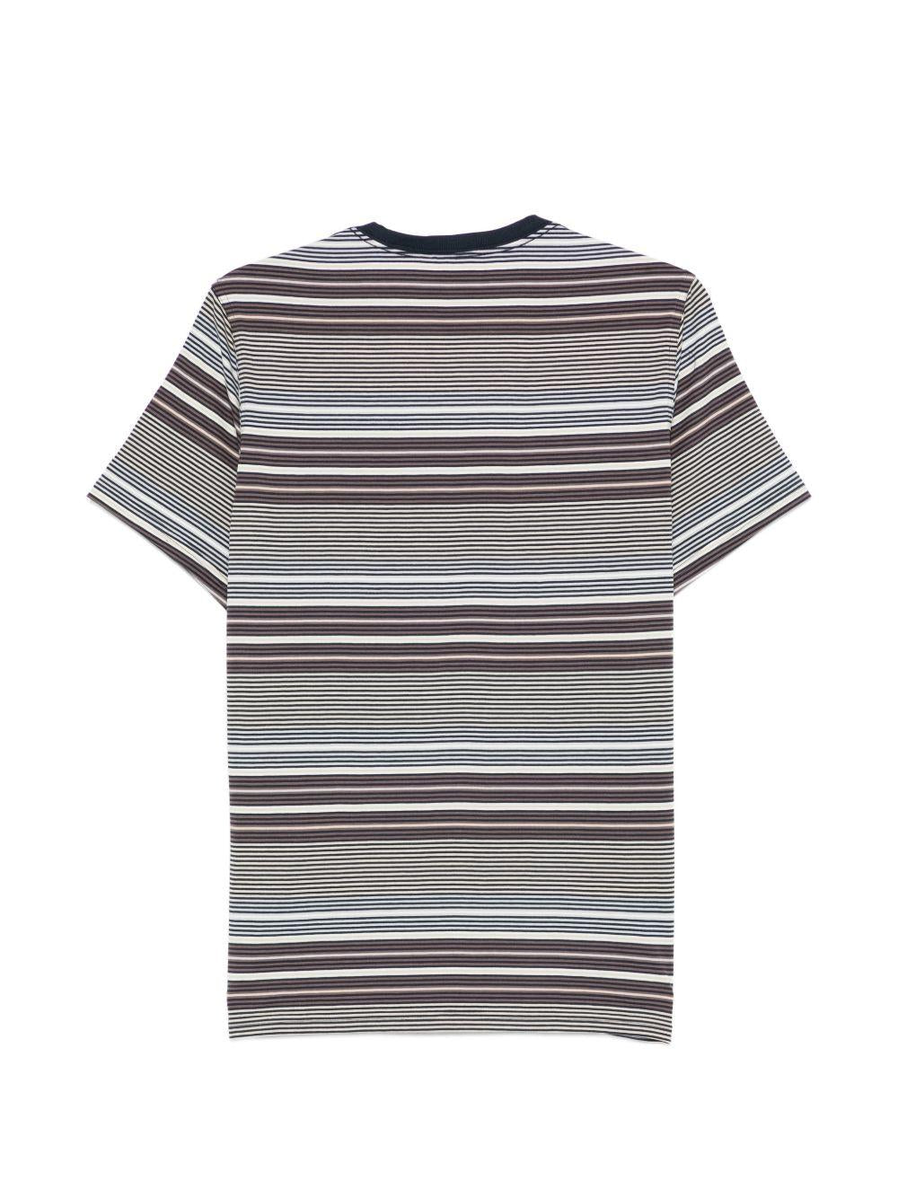 T-shirt a righe multicolore Barbour - uomo 