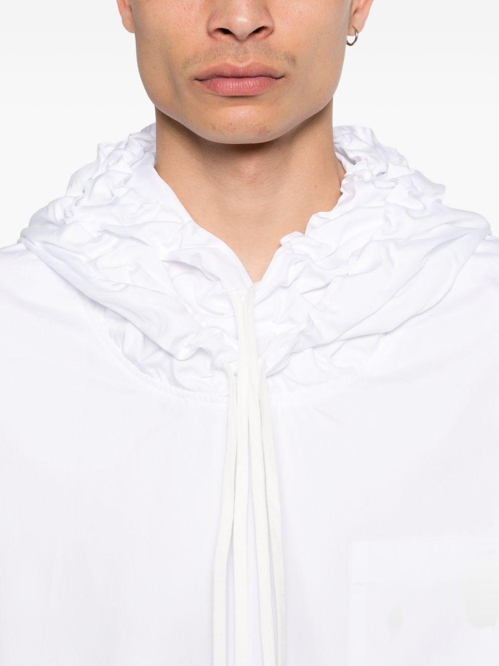 Felpa con design camicia in bianco Comme des Garçons Homme Plus - uomo 