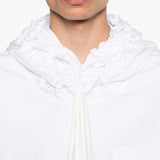 Felpa con design camicia in bianco Comme des Garçons Homme Plus - uomo 