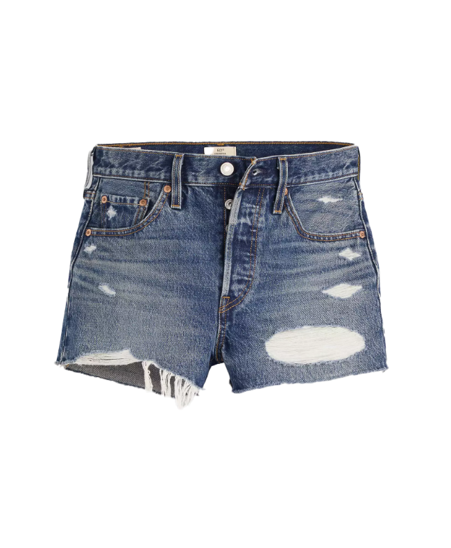 Shorts in denim in blu 